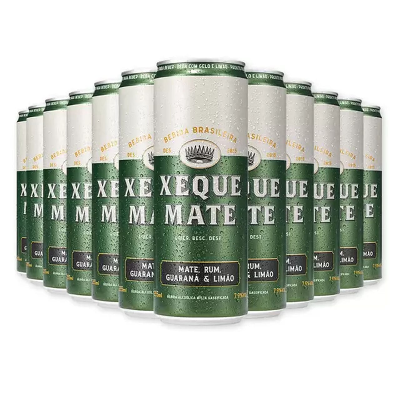 kit-12-latas-xeque-mate-355ml - Bebidas Famosas - Whisky - Vinho